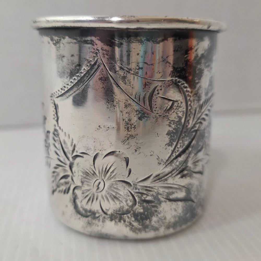 Antique Barbour Silver Co Creamer Quadruple Plate 112 Victorian Floral Etched